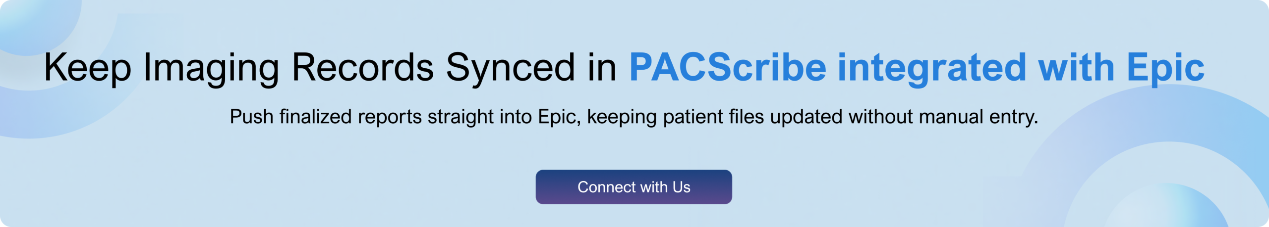 Keep Imaging Records Synced in PACScribe integrated with Epic